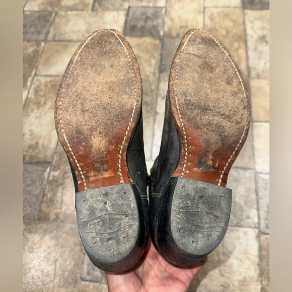 Boulet Leather Cowboy boot Size 7.5 - Picture 5 of 6